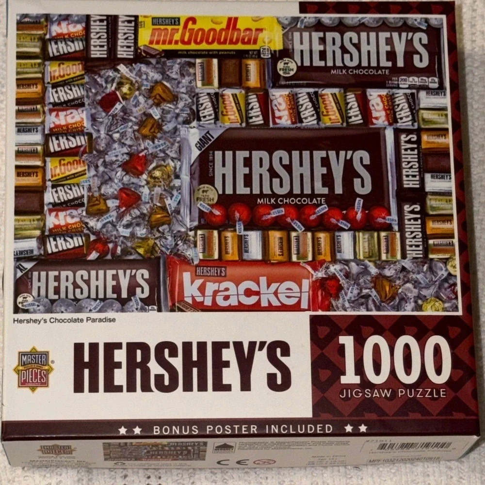 MasterPieces Hershey's Chocolate Paradise 1000 Piece Jigsaw Puzzle 71911 New